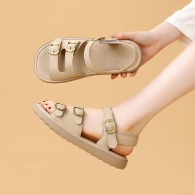Vintage flat non-slip beach casual women sandals